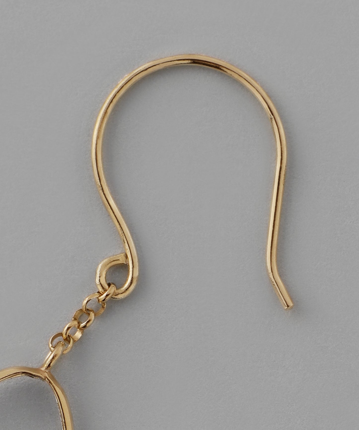 Freshwater Pearl x Oval Hook Earrings [10K]