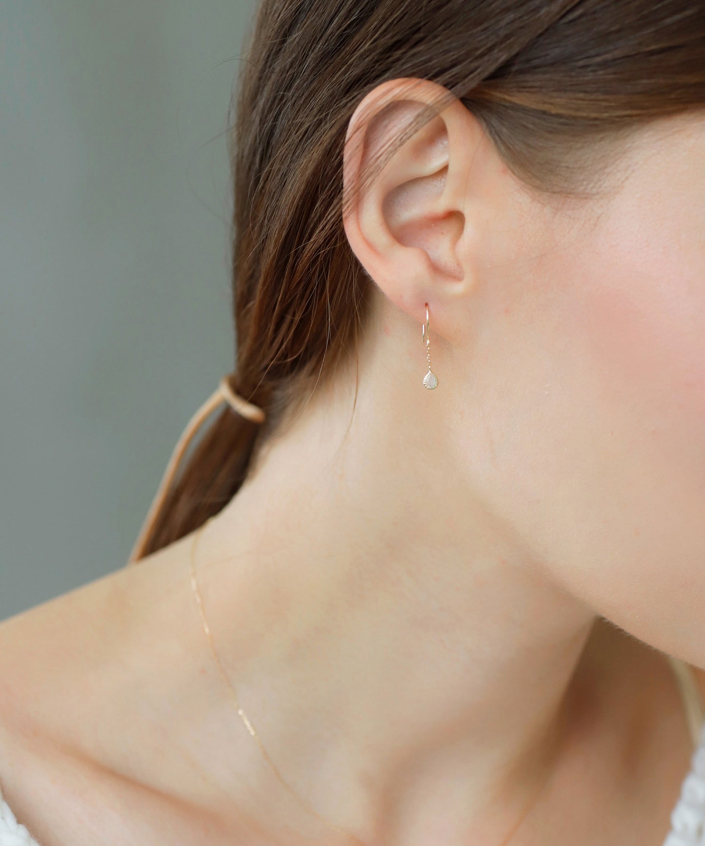 Opal Hook Earrings [10K]