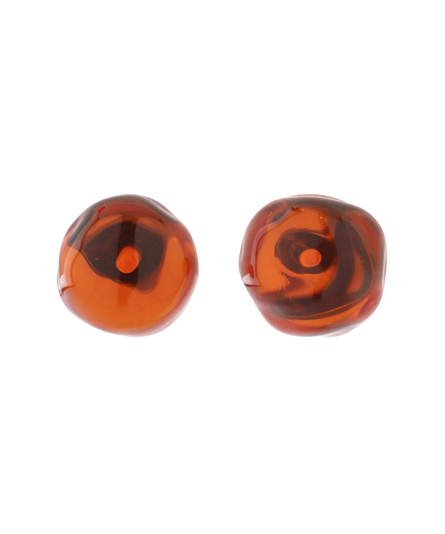 Color Glass Earrings [Apricot]