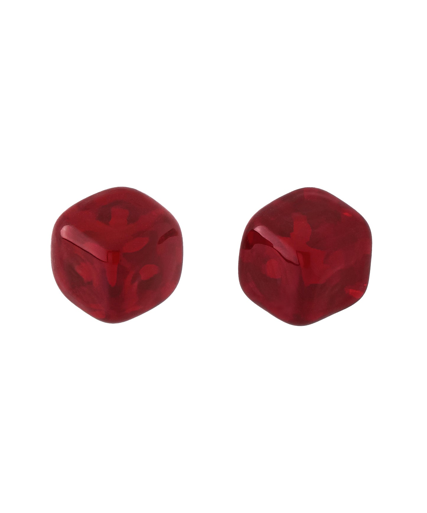 【Eligible for Novelty】Colored Glass Cube Earrings