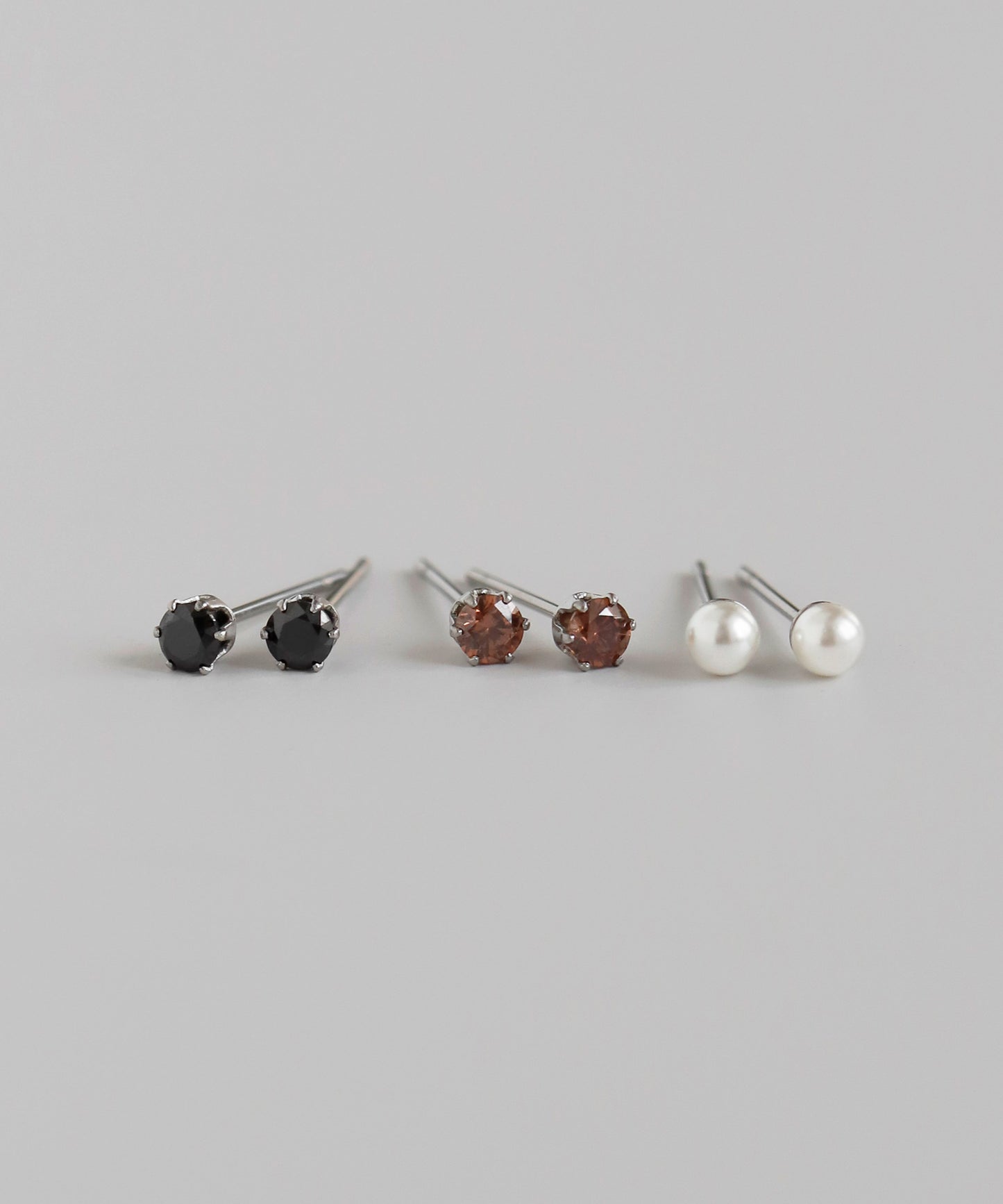 Bijou & Pearl Earrings [set of 3]