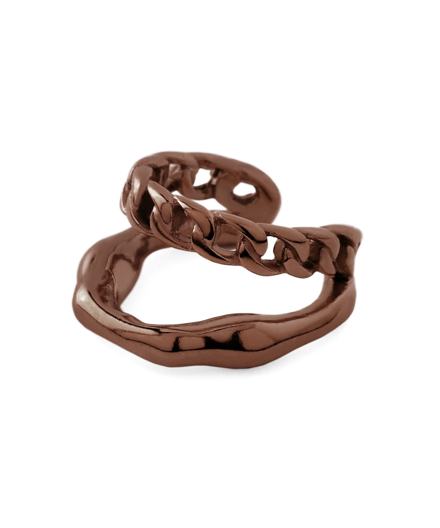 Chain Design Ear Cuff [Stainless Steel]