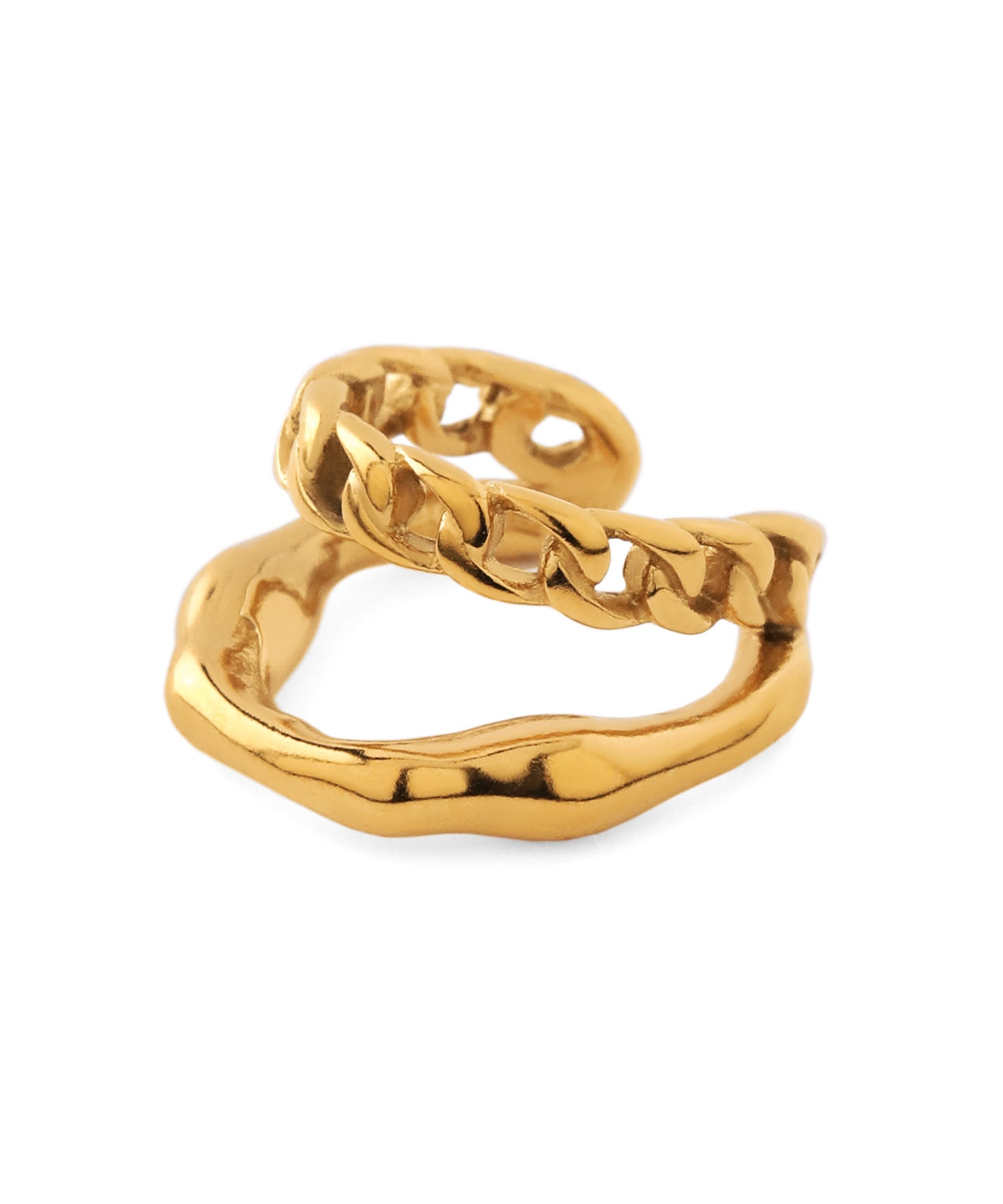 Chain Design Ear Cuff [Stainless Steel]