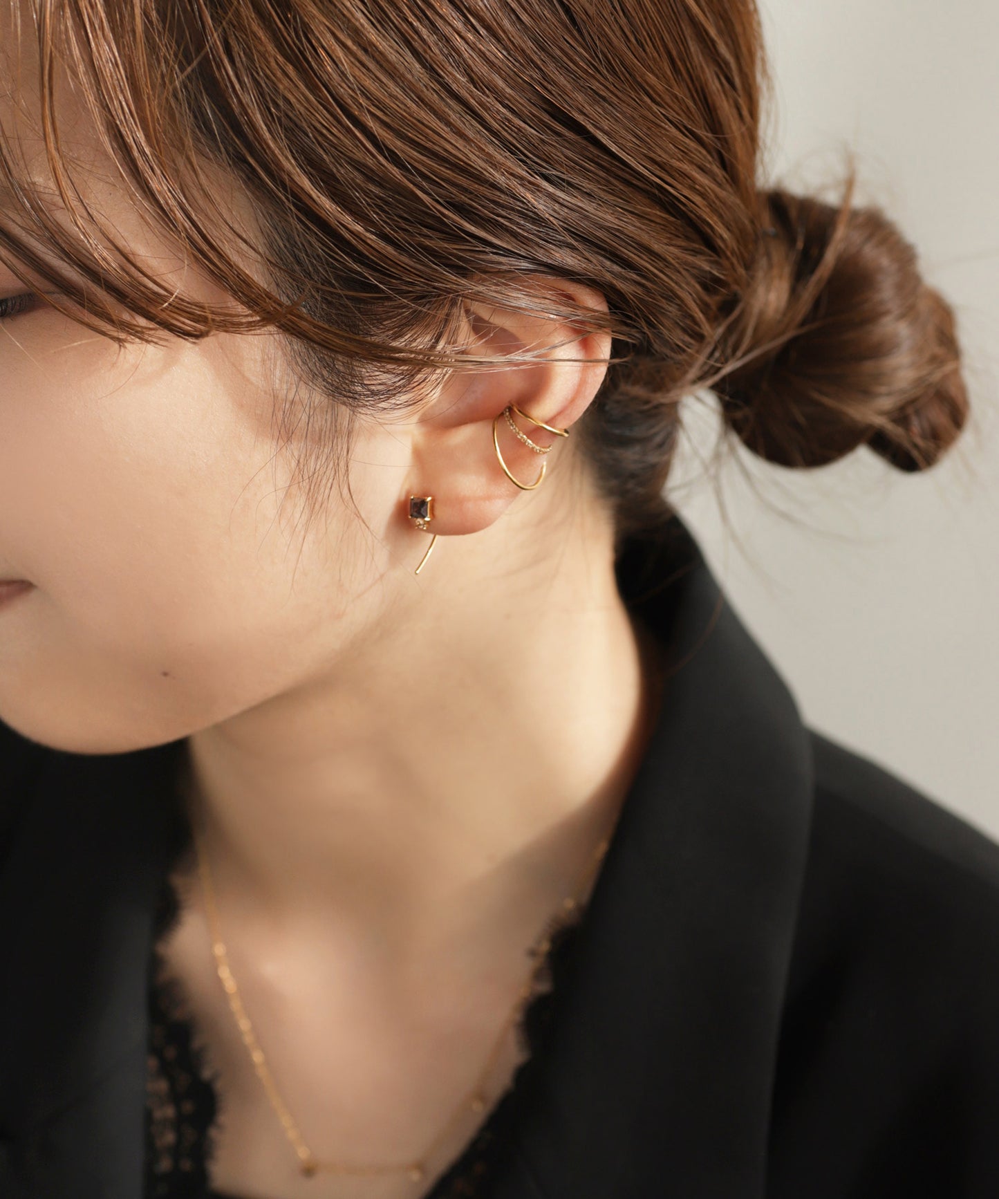 Bijou Line Ear Cuff [Stainless Steel]