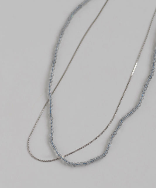 Gemstone 2 Way Necklace [Stainless Steel]