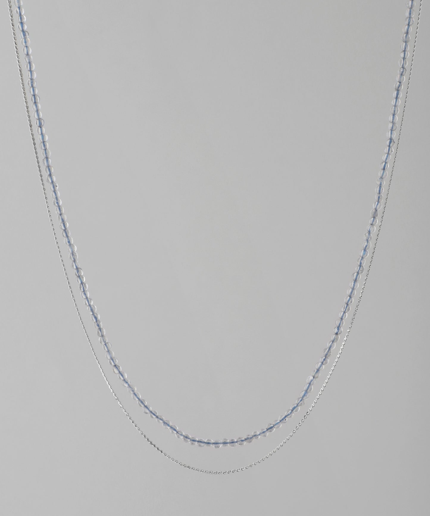 【Stainless Steel IP】Gemstone 2 Way Necklace