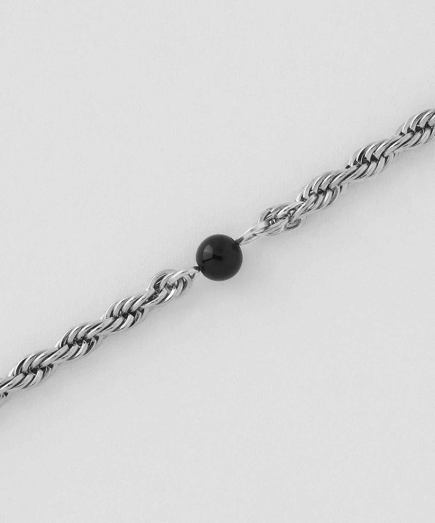 【Stainless Steel IP】Onyx Station Necklace
