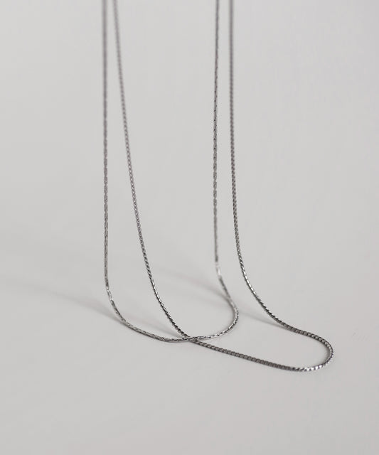 2-strand Chain Necklace [Stainless Steel]