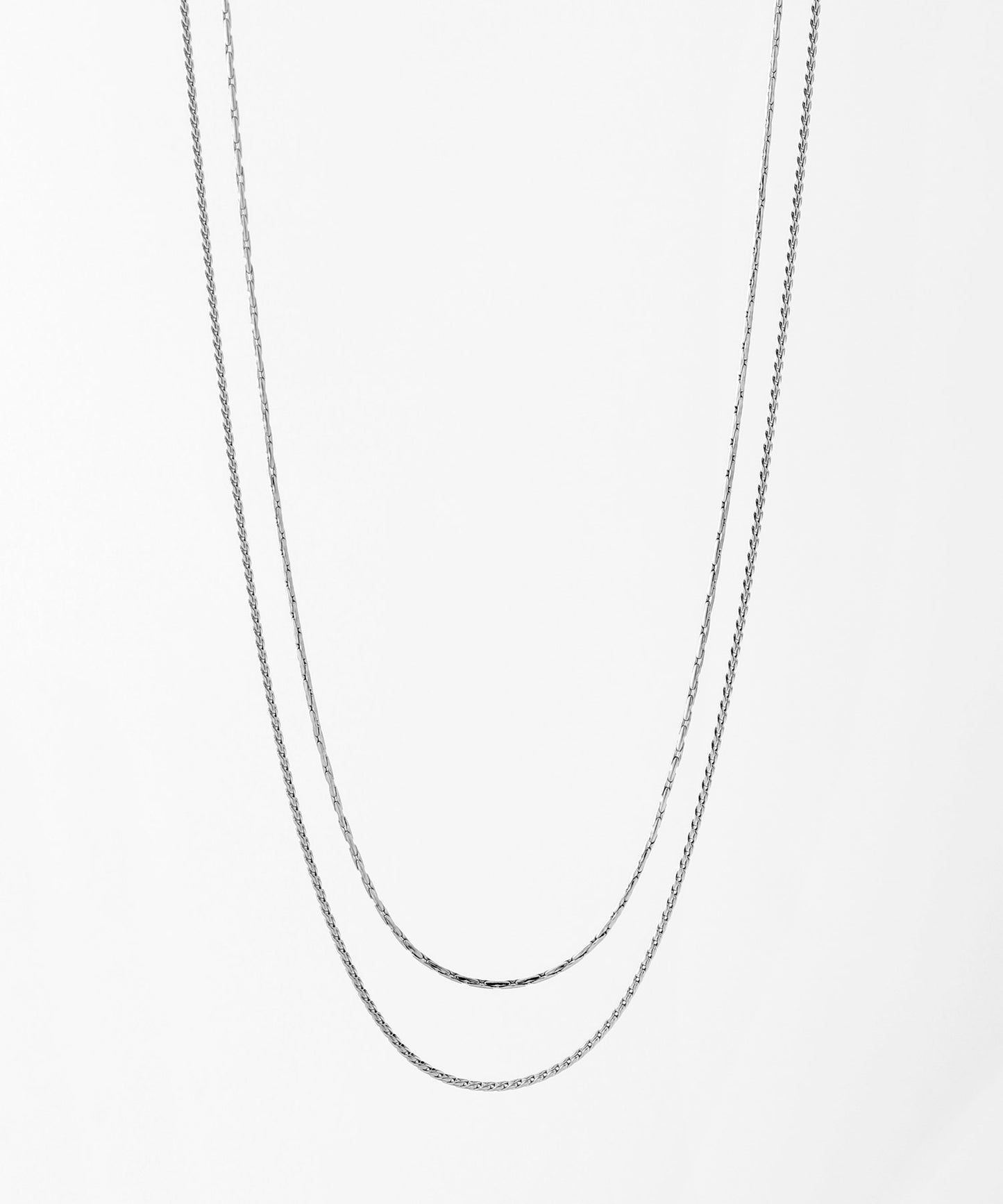 【Stainless Steel IP】2-strand Chain Necklace