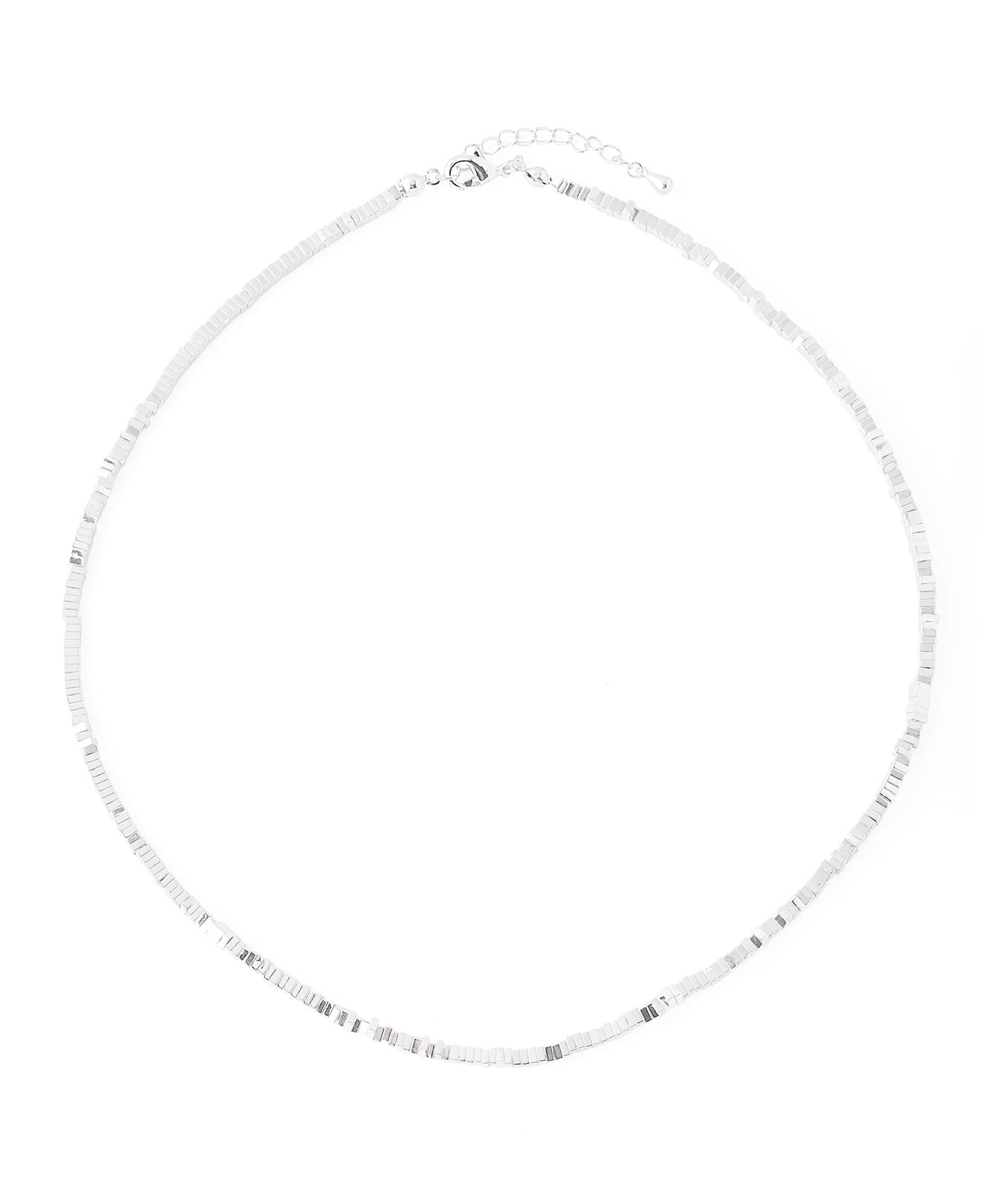 Square Bead Necklace [925 Silver]