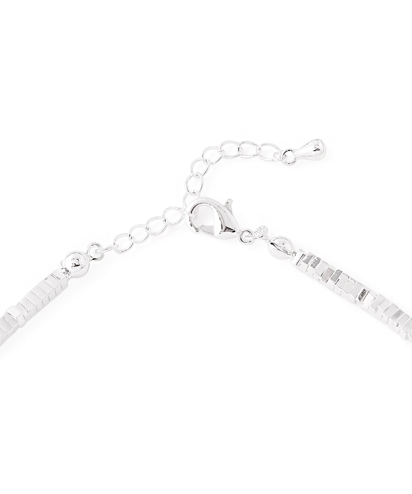 Square Bead Necklace [925 Silver]