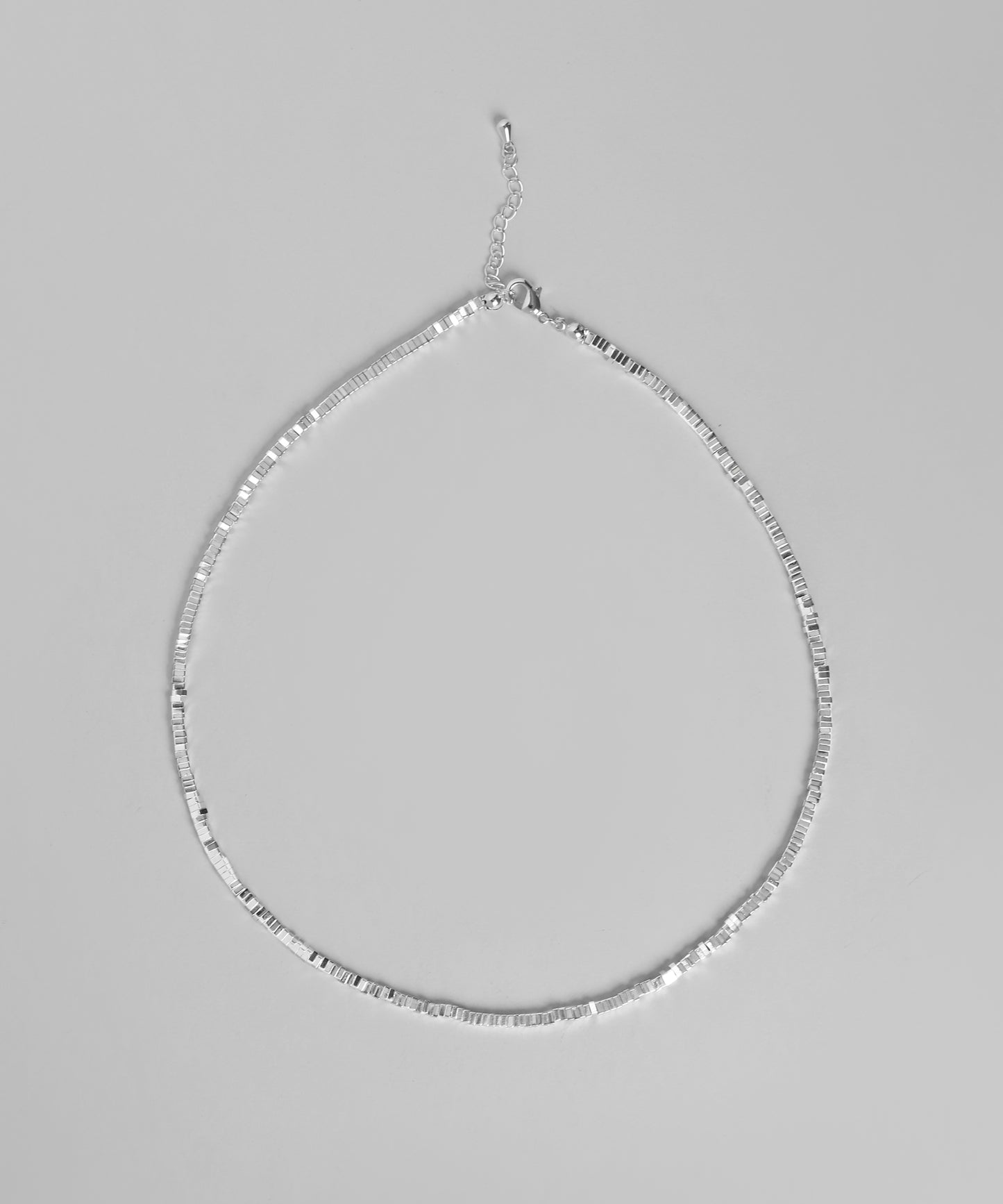 Square Bead Necklace [925 Silver]