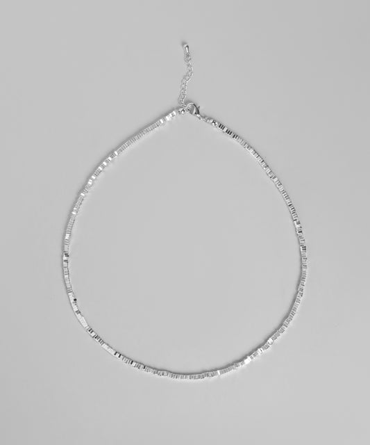 Square Bead Necklace [925 Silver]