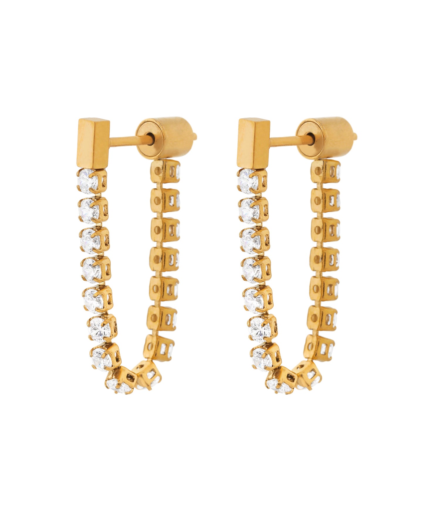 Bijou Back Catch Earrings [Stainless Steel]