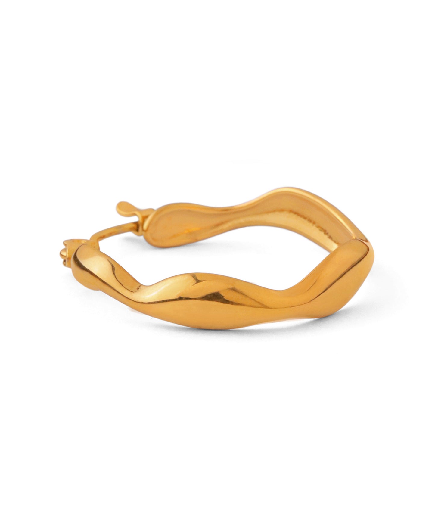 Nuance Metal Hoop Earrings [Stainless Steel]