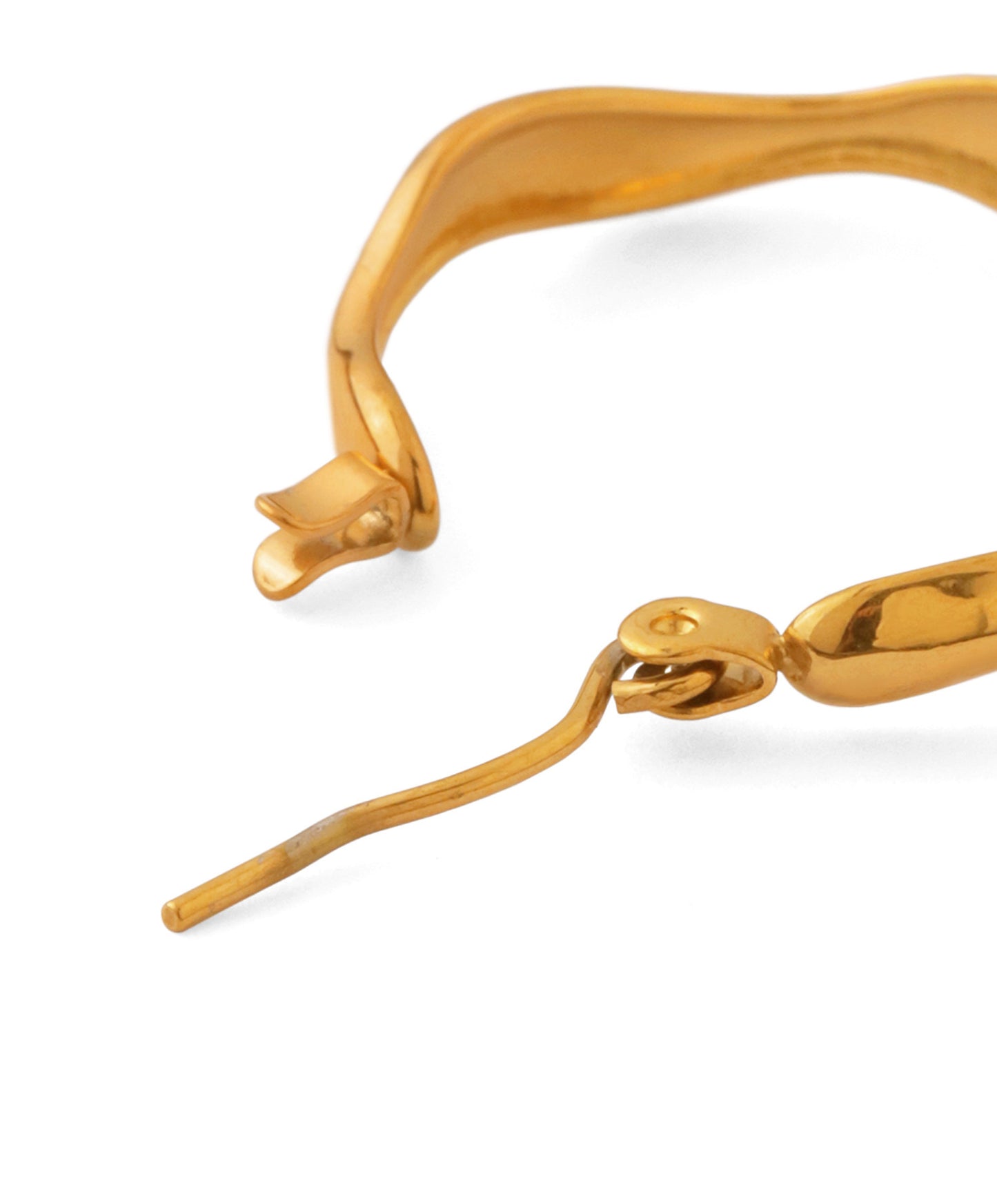 Nuance Metal Hoop Earrings [Stainless Steel]