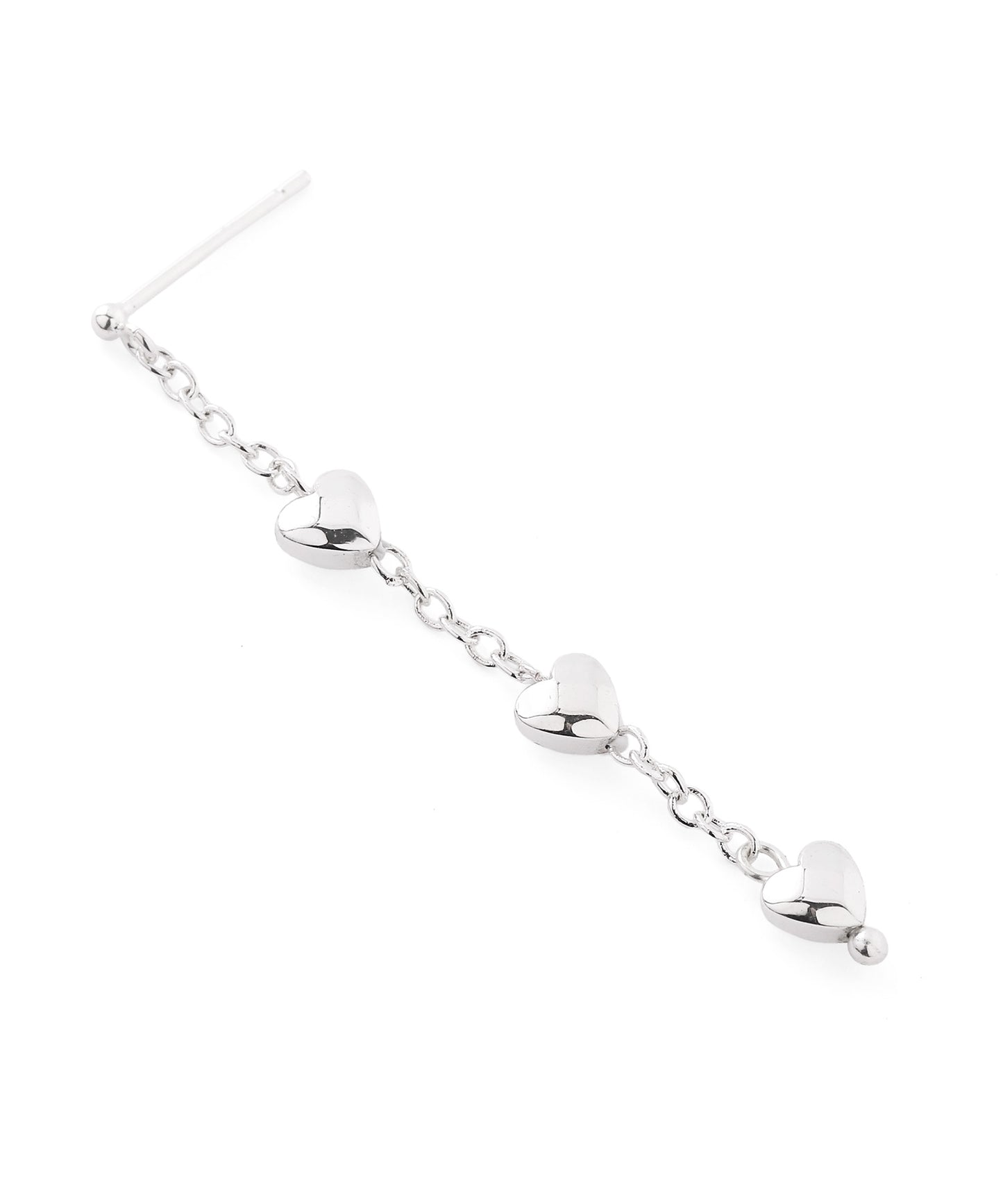 Heart Station Earrings [925 Silver]