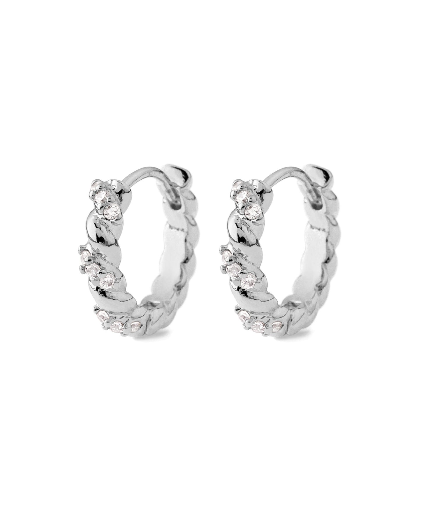 Bijou × Twist Hoop Earrings