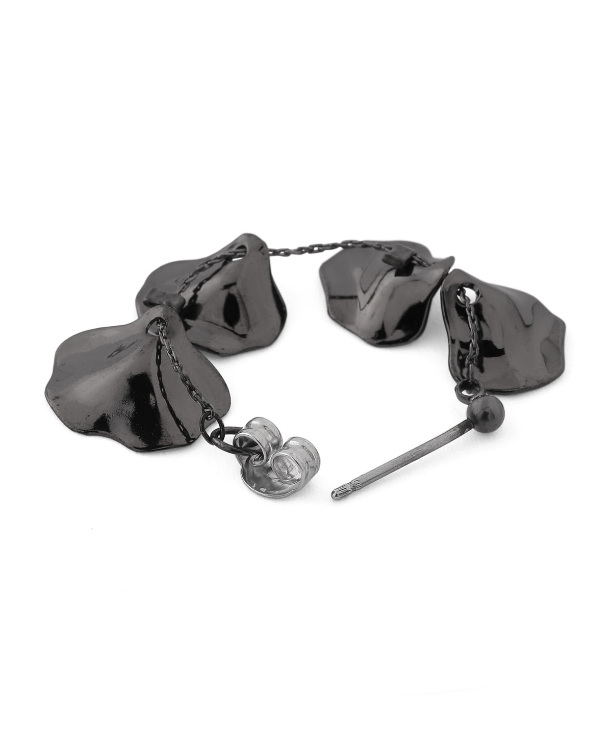 Flower Back Catch Earrings