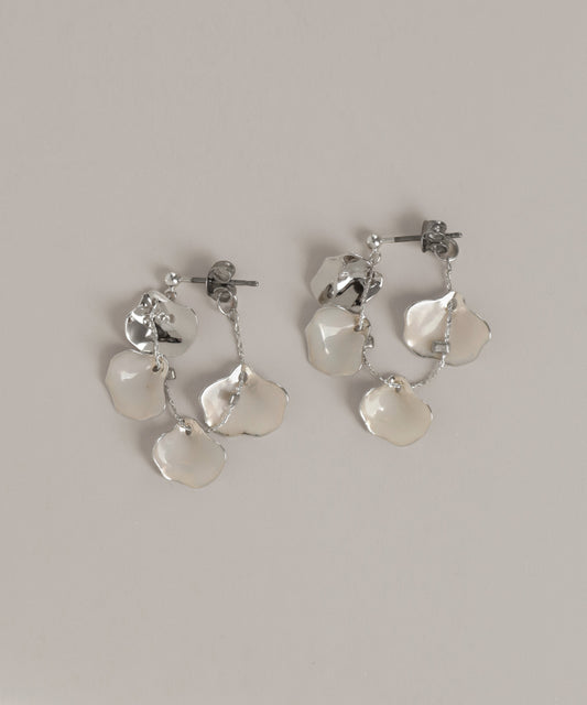 Flower Back Catch Earrings