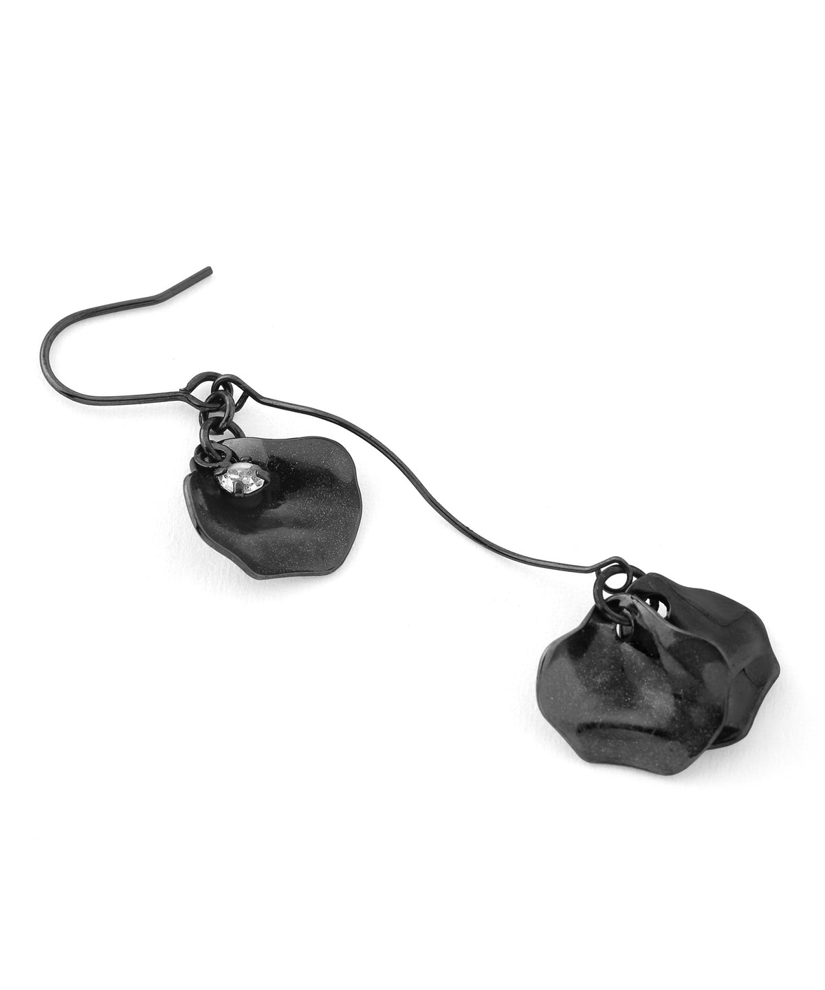Bijou & Flower Asymmetric Hook Earrings