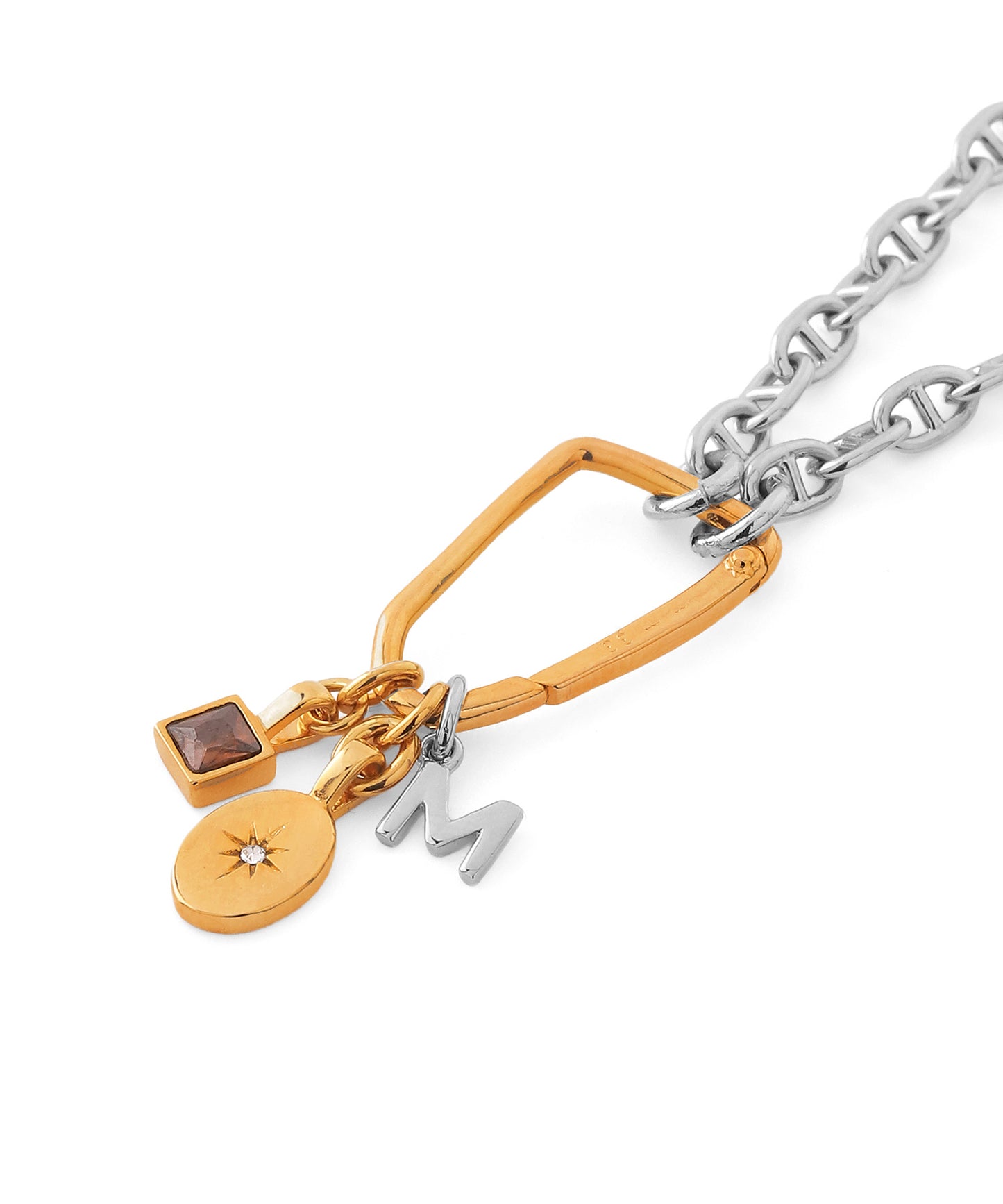Detachable Charm Necklace [Thick Plating]