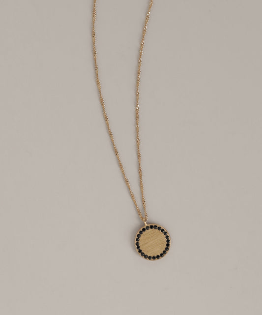 Natural Gemstone Circle Necklace