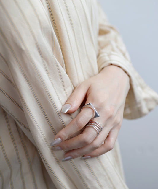 【Online Store Limited】Plate Ring[925 Silver]