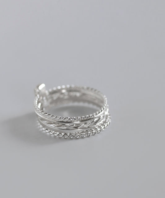 【Online Store Limited】Multi Design 5 Ring[925 Silver]