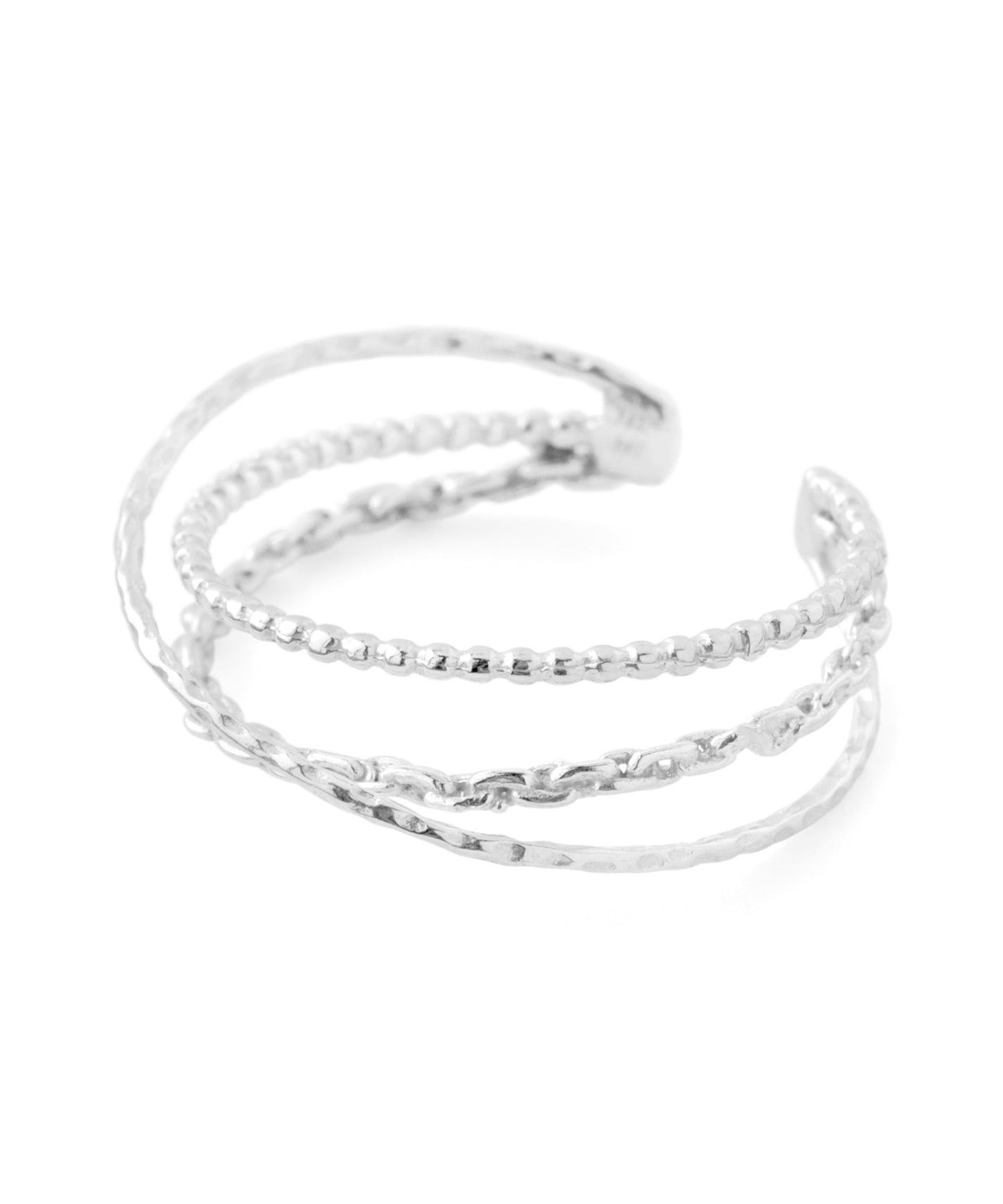 [Eligible for Gift] Cross Line Ring [925 Silver]