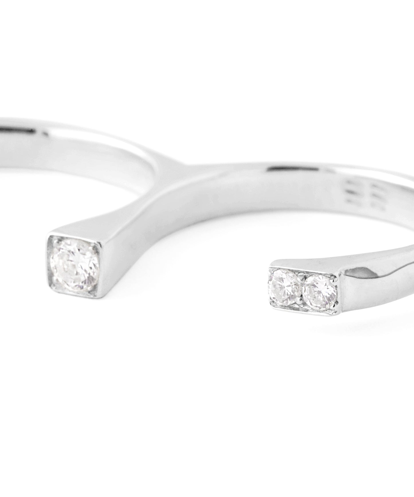 [Eligible for Gift] Bijou Double-Finger Ring [925 Silver]