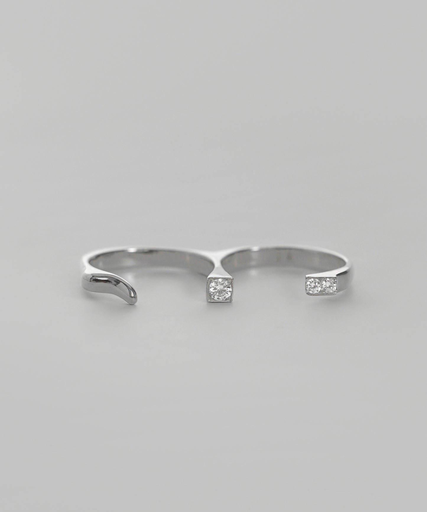 [Eligible for Gift] Bijou Double-Finger Ring [925 Silver]