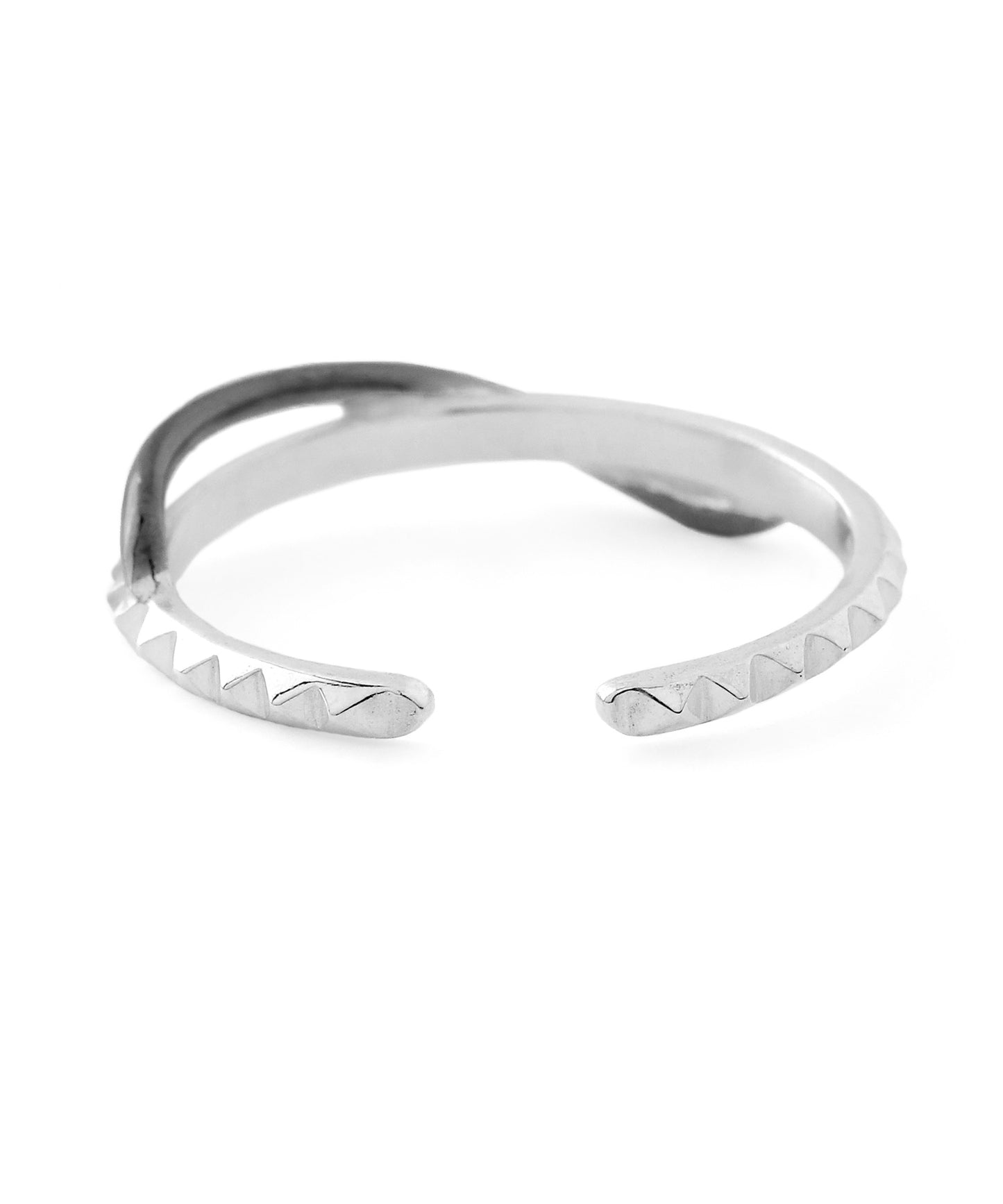 Two-Tone Cross Ring [925 Silver]