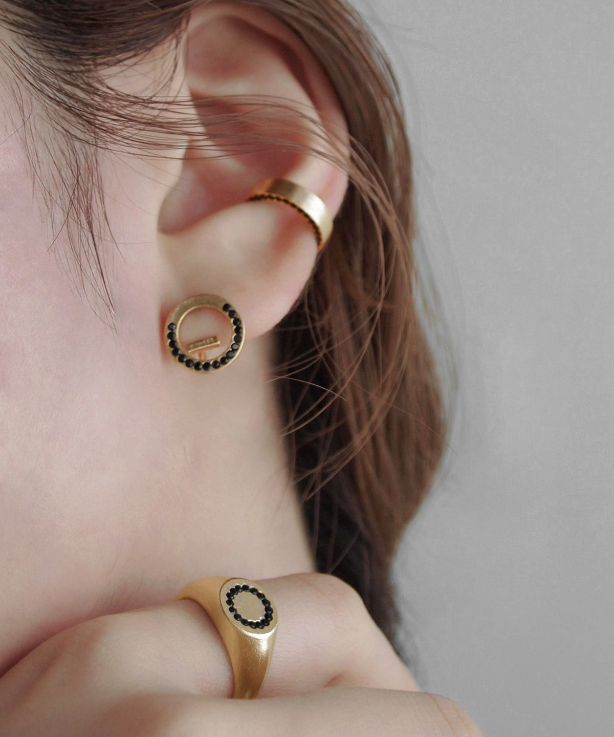 Natural Gemstone Signet Ring