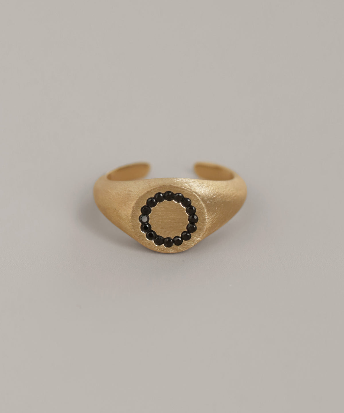 Natural Gemstone Signet Ring