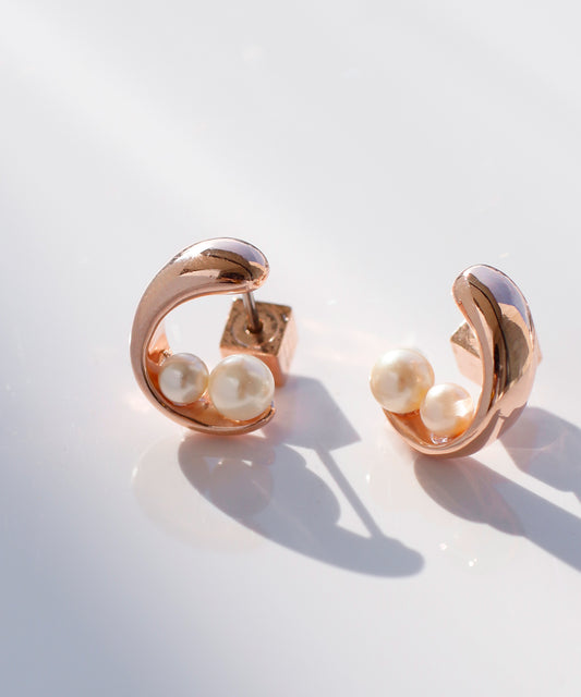 Pearl × Arch Earrings