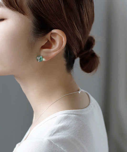 Glass Sphere Earrings [Mint]