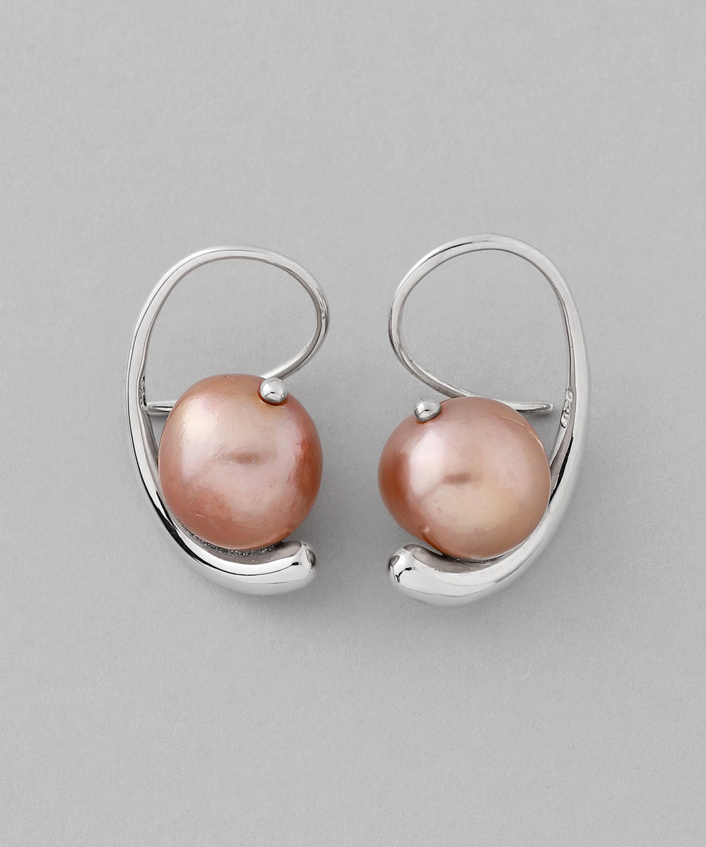 Freshwater Pearl Hook Earrings[925 Silver]