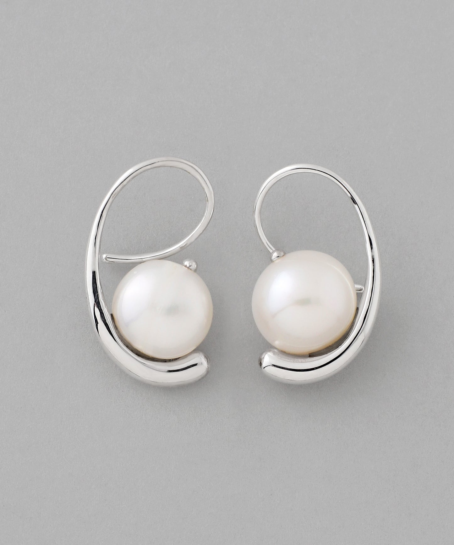 Freshwater Pearl Hook Earrings[925 Silver]