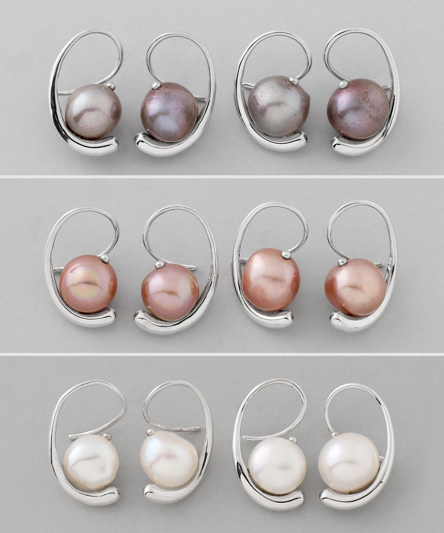 Freshwater Pearl Hook Earrings[925 Silver]