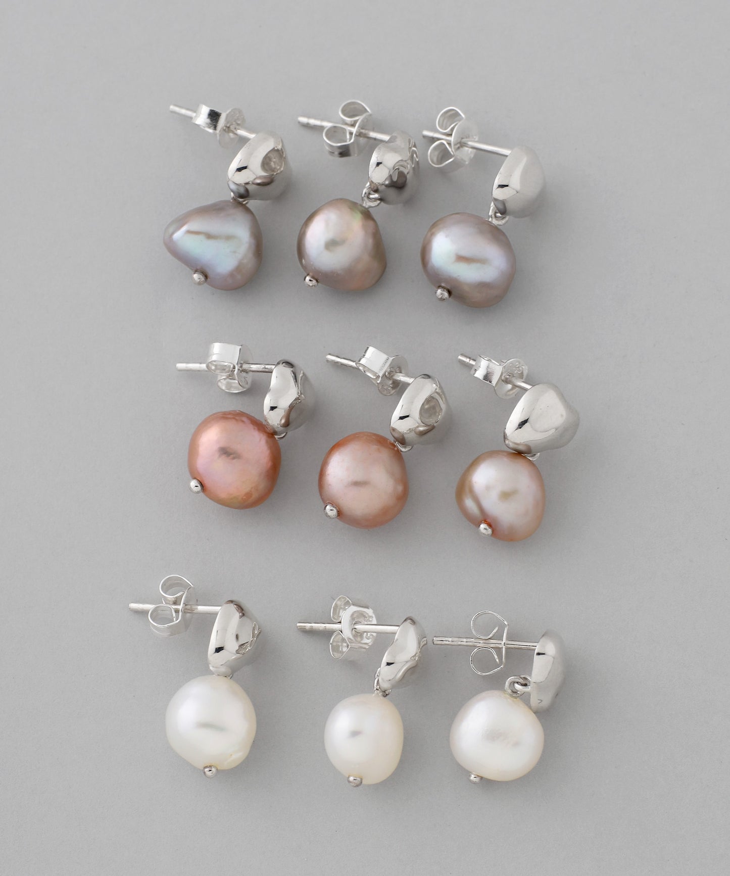 Freshwater Pearl Earrings[925 Silver]