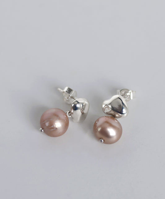 Freshwater Pearl Earrings[925 Silver]