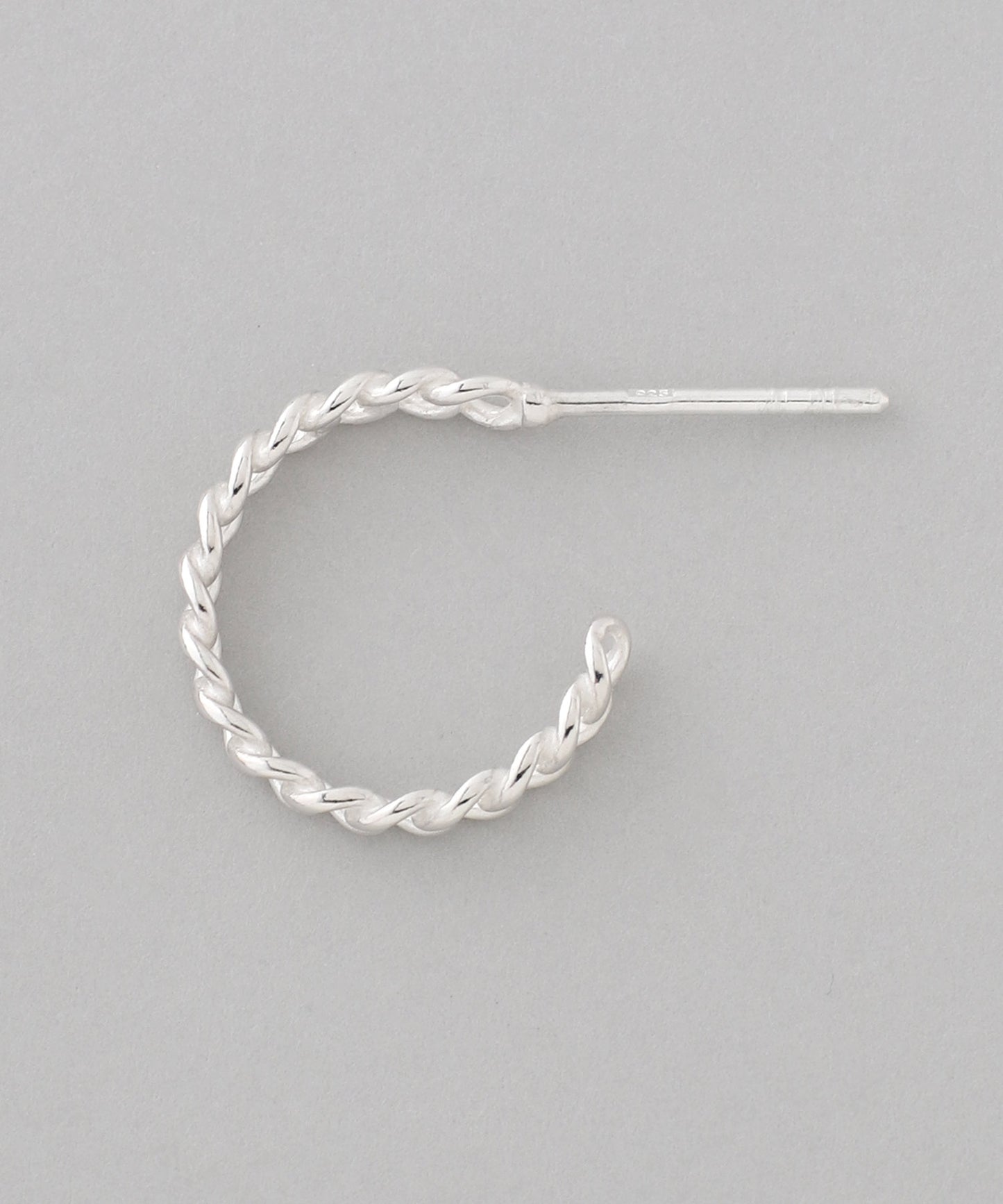 Chain Motif Hoop Earrings[925 Silver]