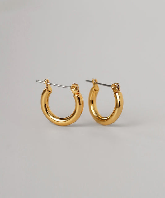 Metal Hoop Earrings [Stainless Steel]