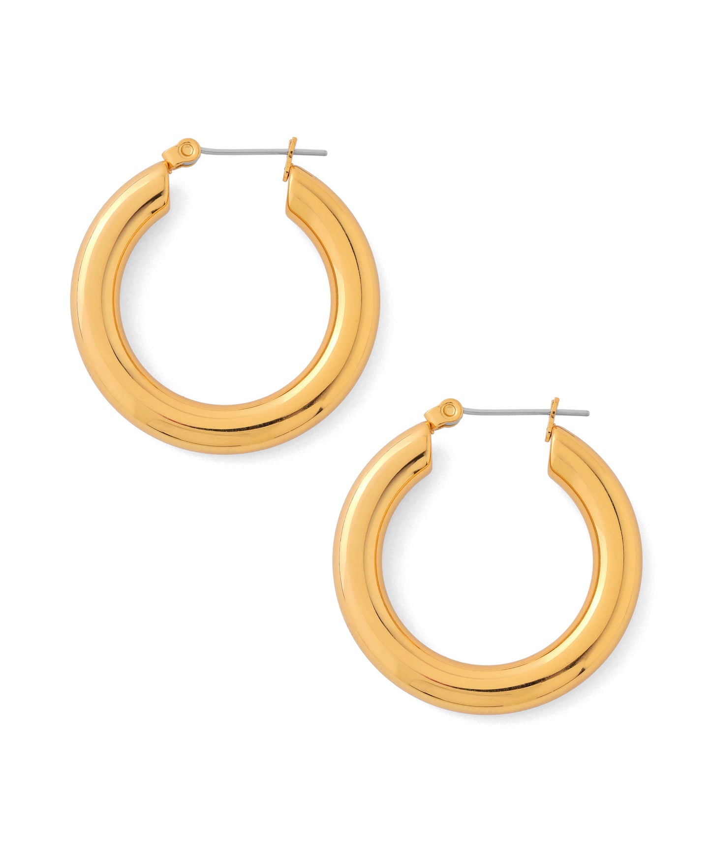 Metal Hoop Earrings [Stainless Steel]