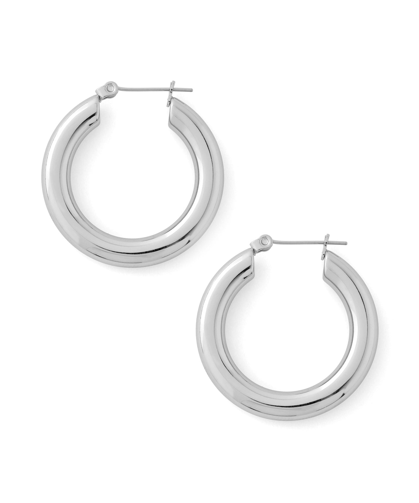 Metal Hoop Earrings [Stainless Steel]