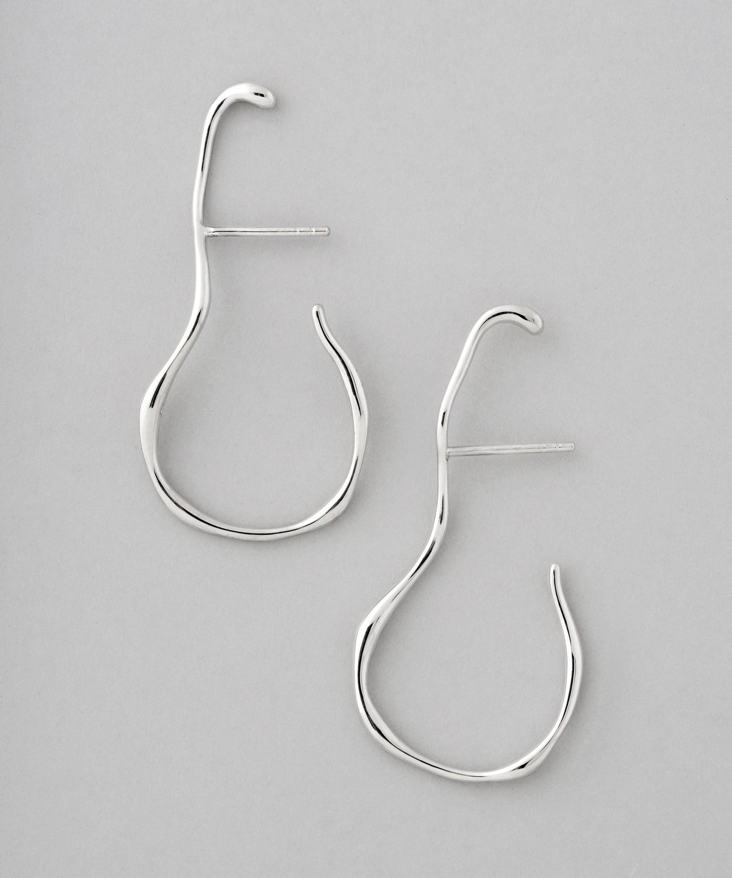 Nuance Line Cuff Earrings[925 Silver]