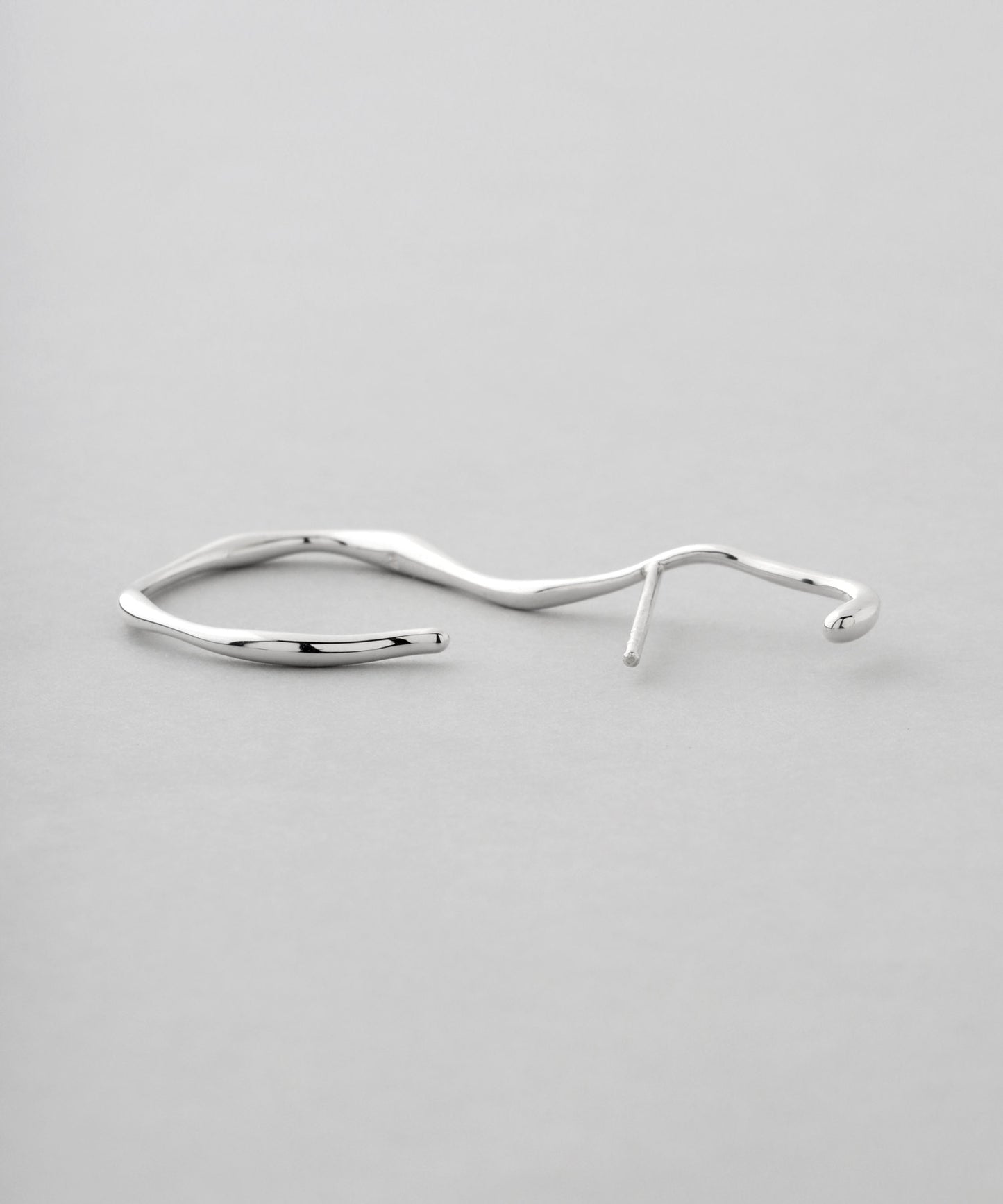 Nuance Line Cuff Earrings[925 Silver]