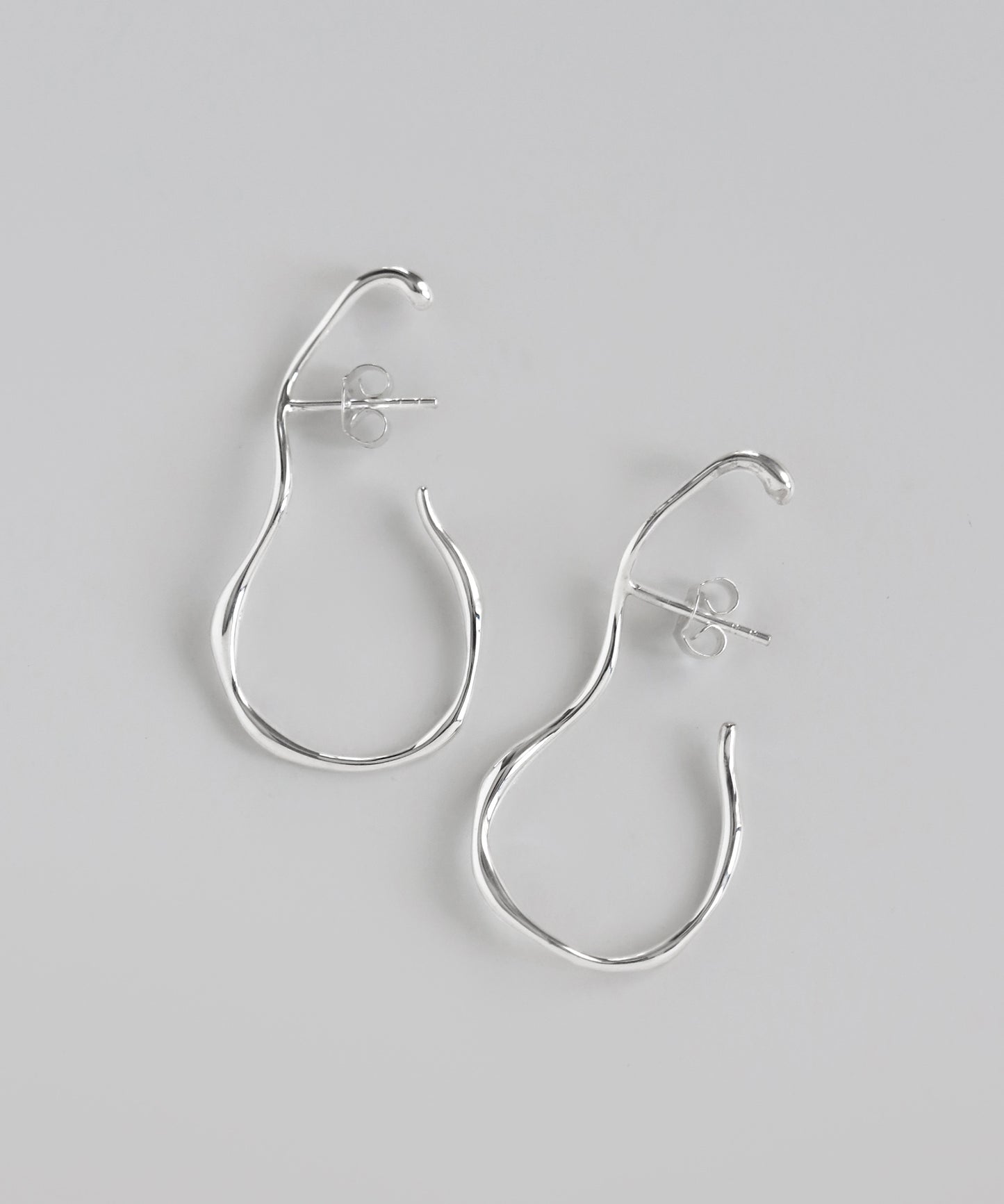 Nuance Line Cuff Earrings[925 Silver]