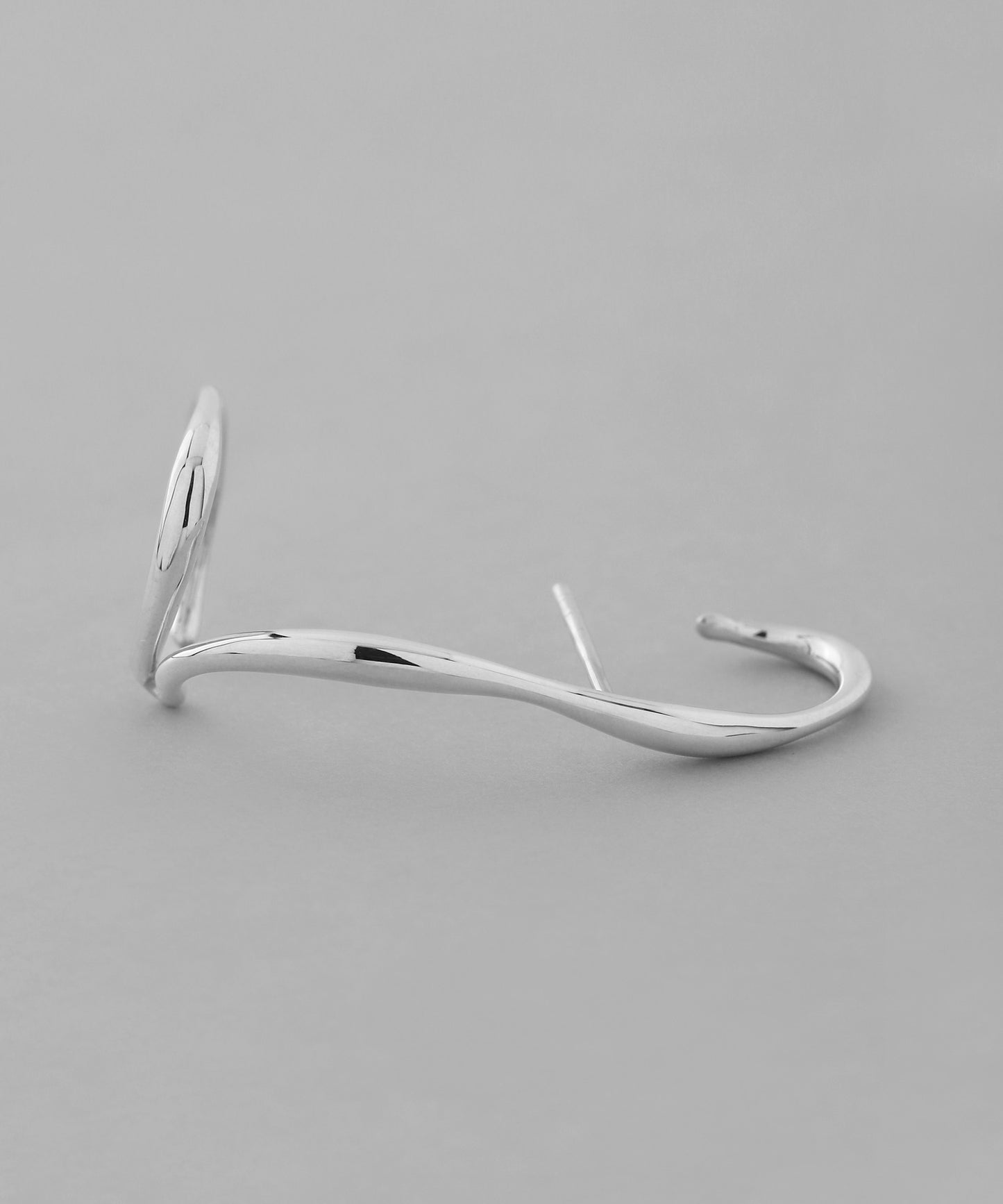 Nuance Line Cuff Earrings [925 Silver]